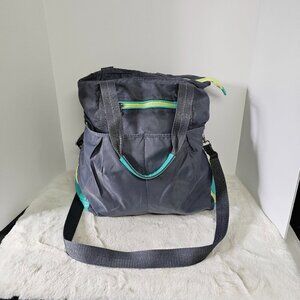 Rare Earth Gray Blue Yoga Gym Athletic Travel Bag